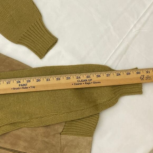 Robert Alexander Italy Leather suede jacket Sz M varsity chore shacket Preppy - Picture 7 of 11